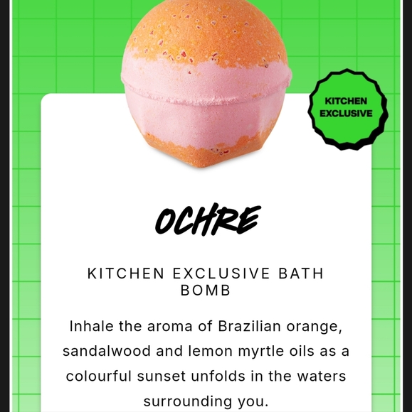 Lush ochre bath bomb - Picture 4 of 4